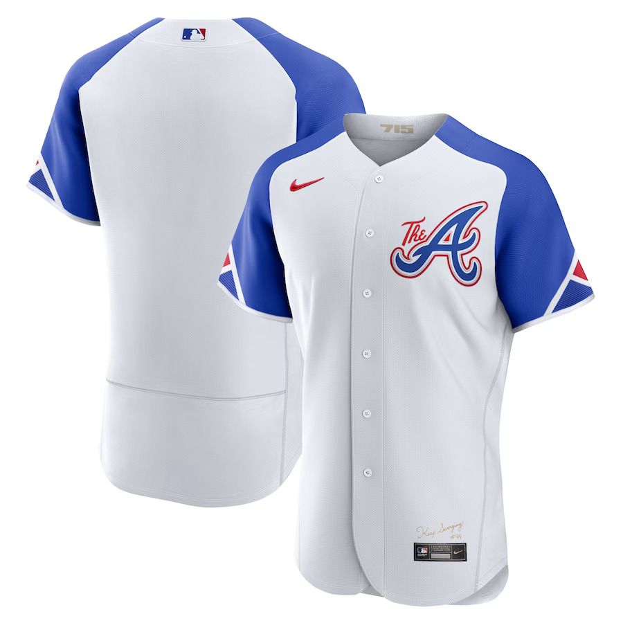 Men Atlanta Braves Nike White 2023 City Connect Authentic MLB Jersey->women mlb jersey->Women Jersey